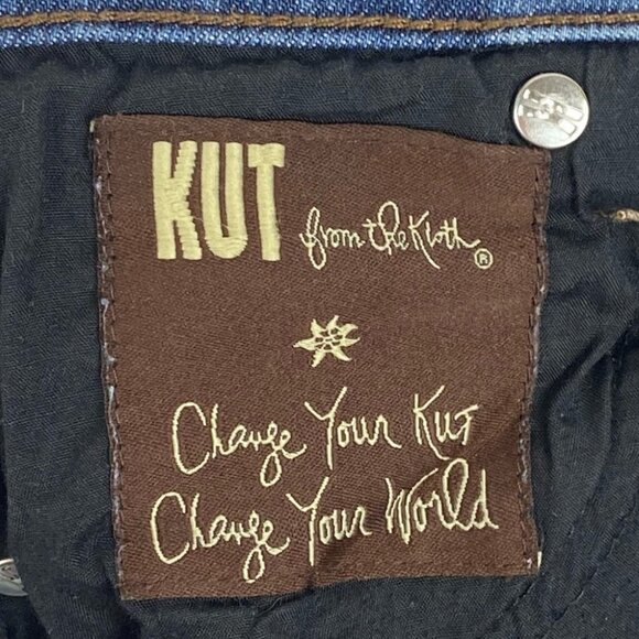 KUT from the Kloth Diana Skinny Jeans Mid Rise Size 2 Pockets Blue Denim Minimal - Picture 10 of 16